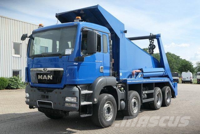 MAN 41.480 TGS 8x4, gr. Federpaket, 37tkm, 4-Achser Cable lift demountable trucks