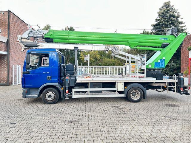 MAN 7.180 mit Böcker Dachdeckerkran bis 37 m 37-4000 Kranwagen