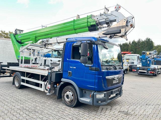 MAN 7.180 mit Böcker Dachdeckerkran bis 37 m 37-4000 Kranwagen