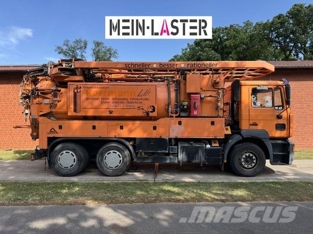 MAN FE 410 Assmann Saug HD Spüler Recycling + FB. Kombinētās vakumsūkņa mašīnas