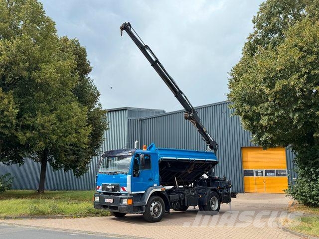 MAN L82 - 15.220 - 279 Tkm - Kipper - Kran Truck mounted cranes