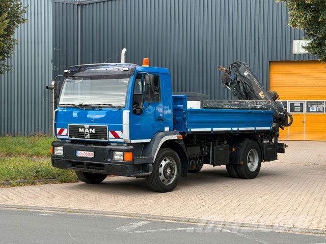 MAN L82 - 15.220 - 279 Tkm - Kipper - Kran Truck mounted cranes
