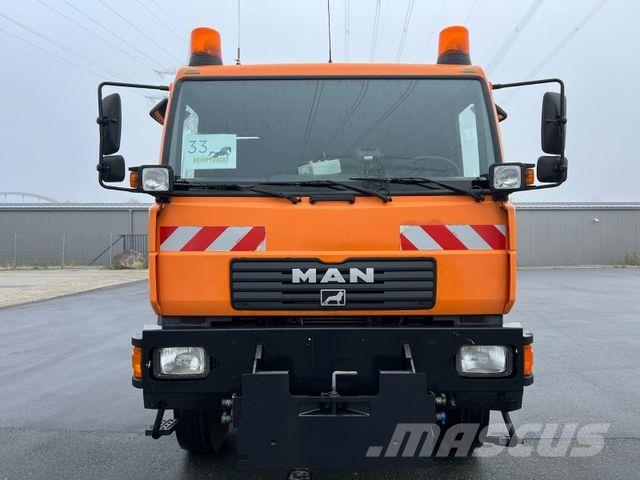 MAN LE 280B 4x4 Abrollkipper/ATLAS/ARK144T/AC/9720kg Camion ampliroll