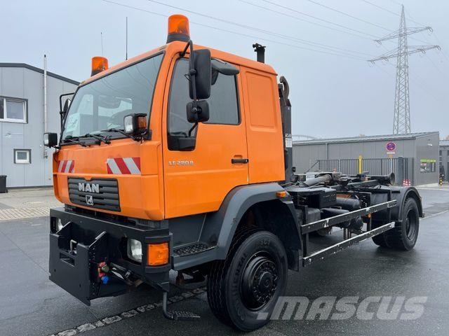 MAN LE 280B 4x4 Abrollkipper/ATLAS/ARK144T/AC/9720kg Camion ampliroll