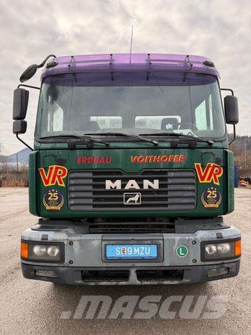 MAN ÖAF 30-414 FLNC 6X2 ABROLLK. BLATT LUFT ABS KLIM Camion benne
