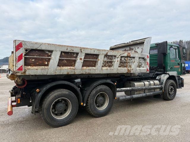 MAN ÖAF 30-414 FLNC 6X2 ABROLLK. BLATT LUFT ABS KLIM Camion benne