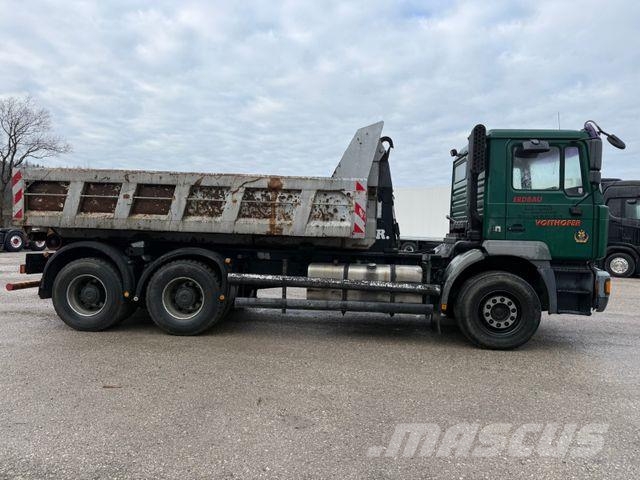 MAN ÖAF 30-414 FLNC 6X2 ABROLLK. BLATT LUFT ABS KLIM Camion benne