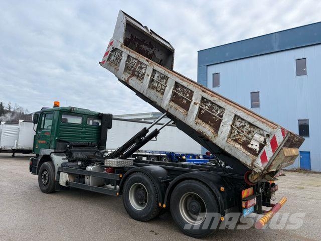 MAN ÖAF 30-414 FLNC 6X2 ABROLLK. BLATT LUFT ABS KLIM Camion benne