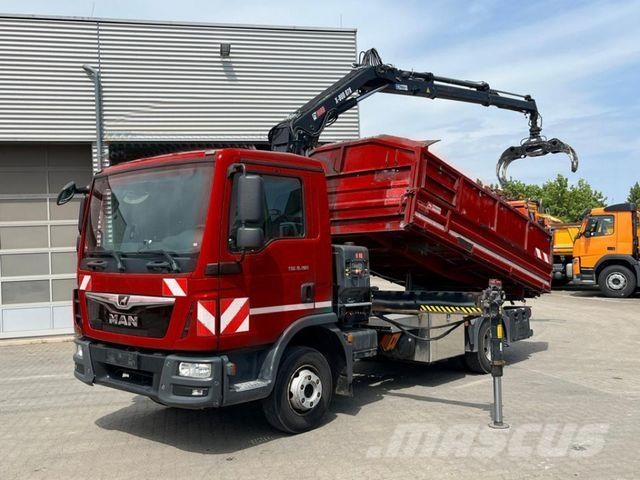 MAN TG-L 8.190.4x2 BL 2-Achs Kipper Kran Hiab 078+Gr Camiones bañeras basculantes o volquetes