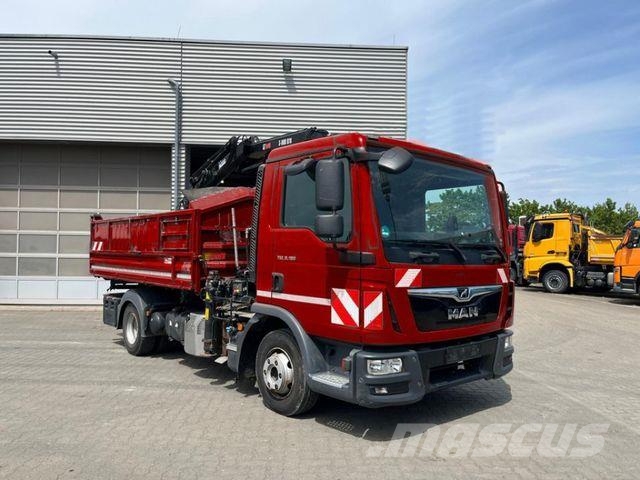 MAN TG-L 8.190.4x2 BL 2-Achs Kipper Kran Hiab 078+Gr Camiones bañeras basculantes o volquetes