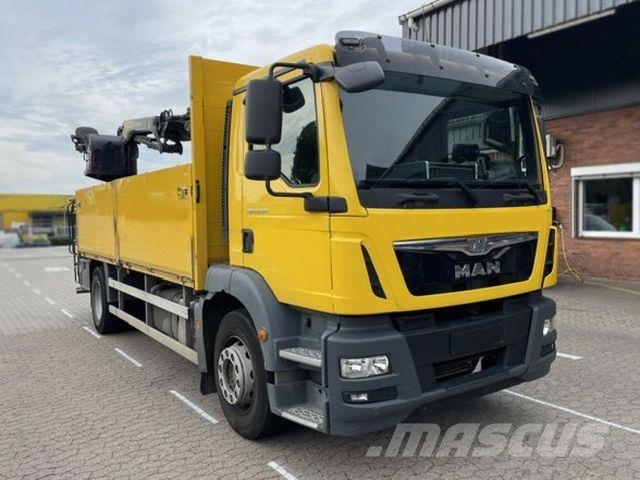MAN TG-M 18.290 4x2 BL Pritsche Heckkran 3xhydr.Auss Lava-kuorma-autot