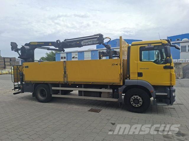 MAN TG-M 18.290 4x2 BL Pritsche Heckkran 3xhydr.Ausc Lava-kuorma-autot