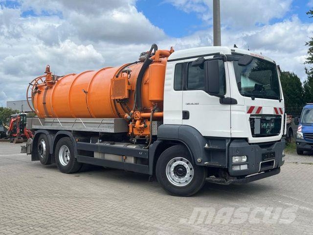 MAN TG-S 26.360 6x2-2 BL Saug + Spülwagen Leistikow 組合/真空油槽車