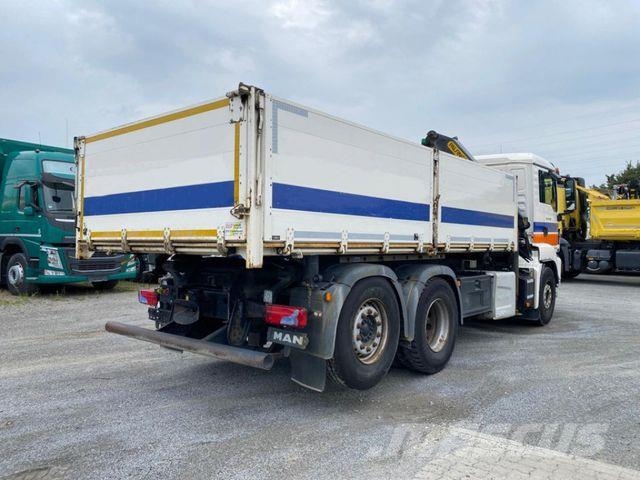 MAN TG-S 26.400 6x2-2 BL 3-Achs Kipper Kran +Funk+Gr Tipper trucks