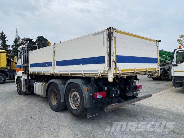 MAN TG-S 26.400 6x2-2 BL 3-Achs Kipper Kran +Funk+Gr Tipper trucks