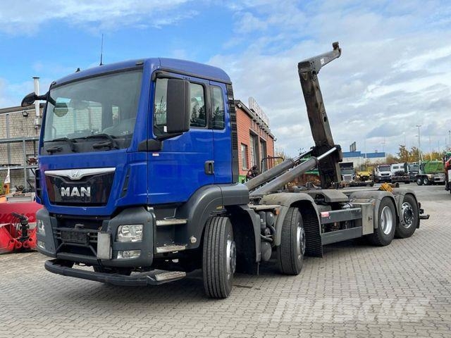 Man TG-S 35.360 8x2 BL Abrollkipper Meiller 30 to, F, 2014, Germany ...