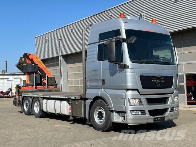 MAN TG-X 26.400 6x2 Pritsche Heckkran Palfinger 3400 크레인 트럭