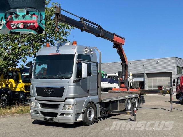 MAN TG-X 26.400 6x2 Pritsche Heckkran Palfinger 3400 크레인 트럭