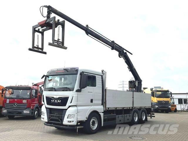 MAN TG-X 26.440 6x4 Pritsche Heckkran Hiab XS 166 Lava-kuorma-autot