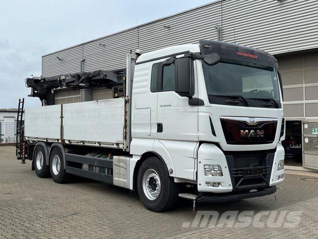 MAN TG-X 26.440 6x4 Pritsche Heckkran Hiab XS 166 Lava-kuorma-autot