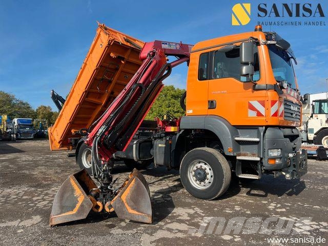 MAN TGA 18.350/HMF Kran/3-S. Meiller Kipper/4x4 Kiper tovornjaki