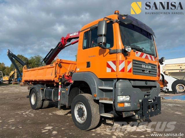 MAN TGA 18.350/HMF Kran/3-S. Meiller Kipper/4x4 Kiper tovornjaki