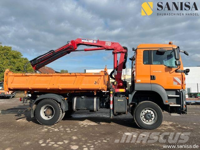 MAN TGA 18.350/HMF Kran/3-S. Meiller Kipper/4x4 Kiper tovornjaki