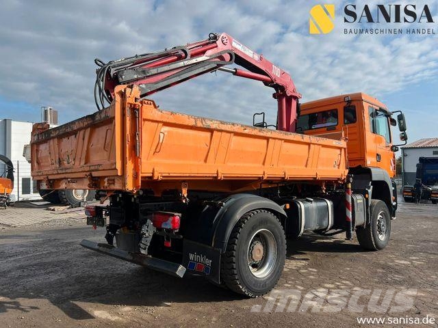 MAN TGA 18.350/HMF Kran/3-S. Meiller Kipper/4x4 Kiper tovornjaki