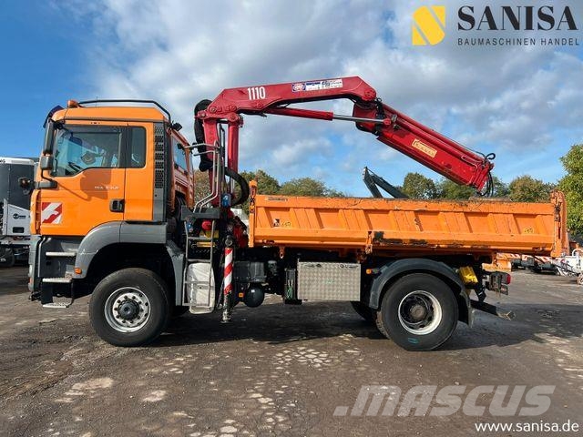 MAN TGA 18.350/HMF Kran/3-S. Meiller Kipper/4x4 Kiper tovornjaki