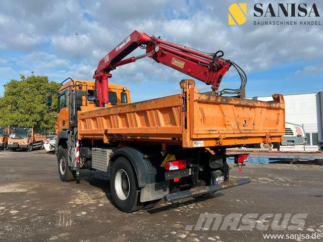 MAN TGA 18.350/HMF Kran/3-S. Meiller Kipper/4x4 Kiper tovornjaki