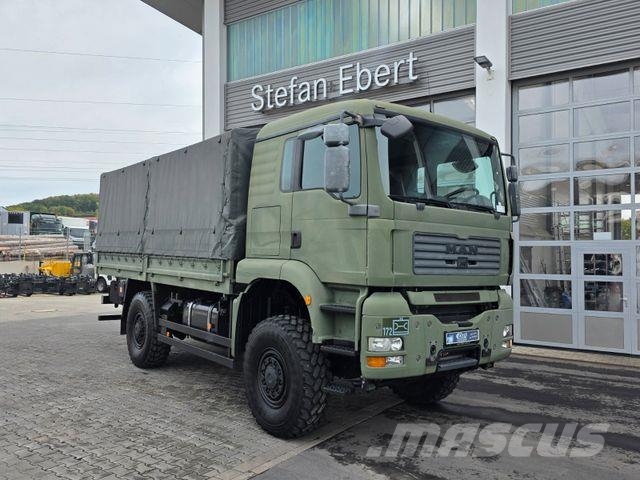 MAN TGA 18.360 4x4 BB 3 Sitze Schalter Expedition Camión con caja abierta