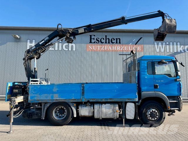 MAN TGA 18.360 4x4H*HIAB 099ES2*FUNK*Seilwinde*Klima 플랫베드/드롭사이드 트럭