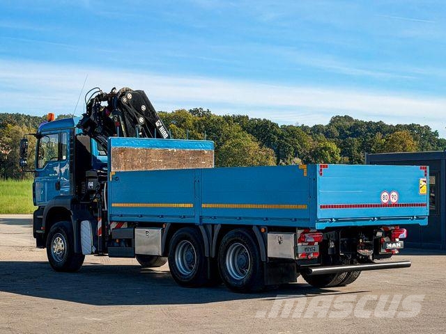 MAN TGA 26.390 * PRITSCHE 5,50 m * 6x4 * KRAN/ FUNK! Caminhões guindaste