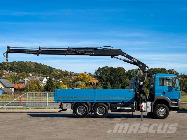 MAN TGA 26.390 * PRITSCHE 5,50 m * 6x4 * KRAN/ FUNK! Caminhões guindaste