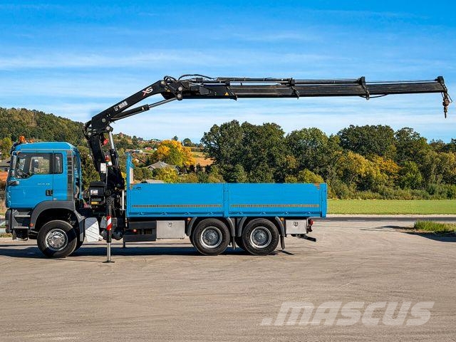 MAN TGA 26.390 * PRITSCHE 5,50 m * 6x4 * KRAN/ FUNK! Caminhões guindaste