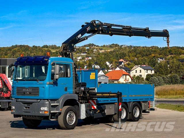 MAN TGA 26.390 * PRITSCHE 5,50 m * 6x4 * KRAN/ FUNK! Caminhões guindaste