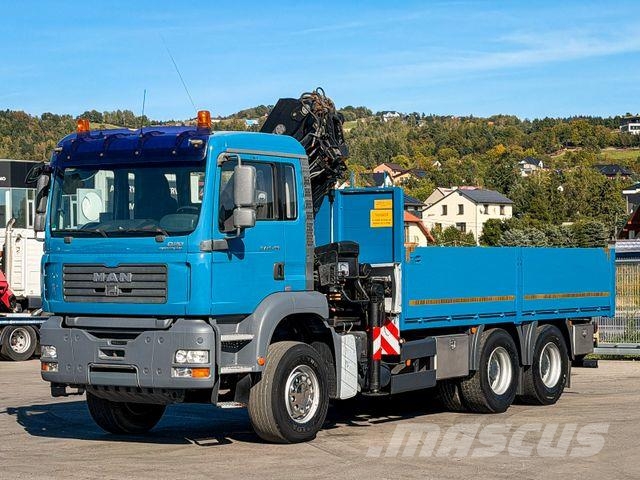 MAN TGA 26.390 * PRITSCHE 5,50 m * 6x4 * KRAN/ FUNK! Caminhões guindaste
