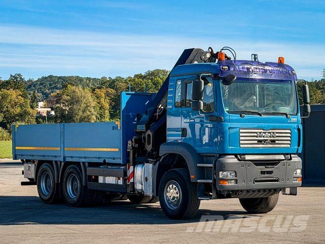 MAN TGA 26.390 * PRITSCHE 5,50 m * 6x4 * KRAN/ FUNK! Caminhões guindaste
