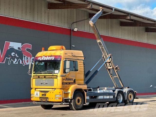 MAN TGA 26.480 6x2-2 BL VDL S-21 Schubarm AK 훅 리프트 트럭