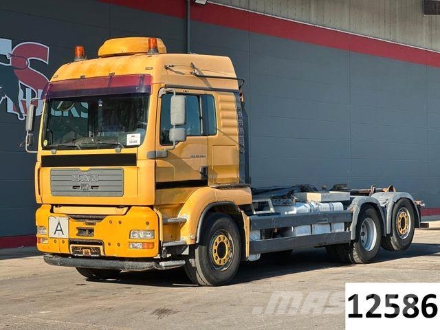 MAN TGA 26.480 6x2-2 BL VDL S-21 Schubarm AK 훅 리프트 트럭