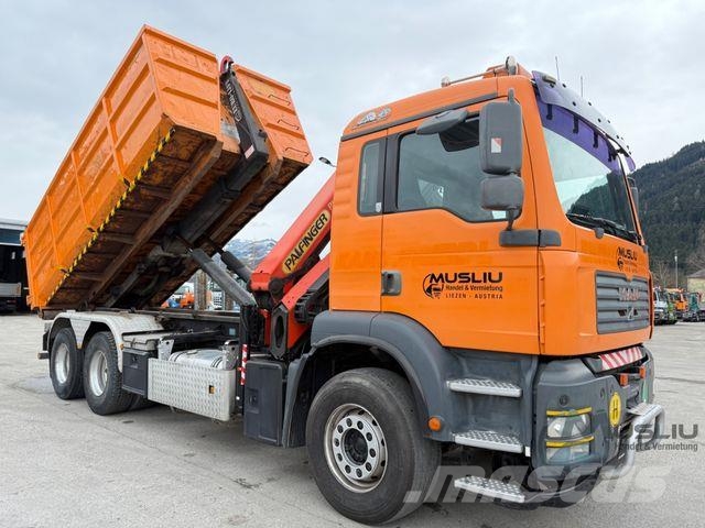 MAN TGA 28.410 6X2 Abrollkipper Kran PK 16502 18m Kroghejs