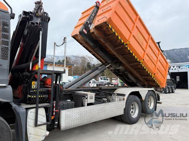 MAN TGA 28.410 6X2 Abrollkipper Kran PK 16502 18m Kroghejs