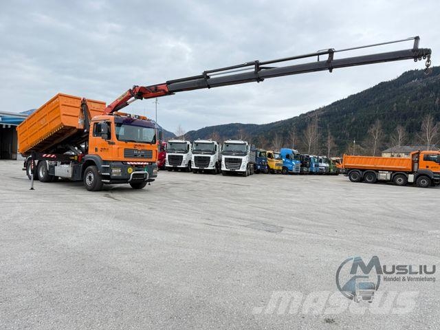 MAN TGA 28.410 6X2 Abrollkipper Kran PK 16502 18m Kroghejs