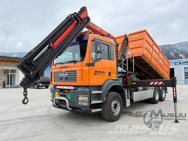 MAN TGA 28.410 6X2 Abrollkipper Kran PK 16502 18m Kroghejs