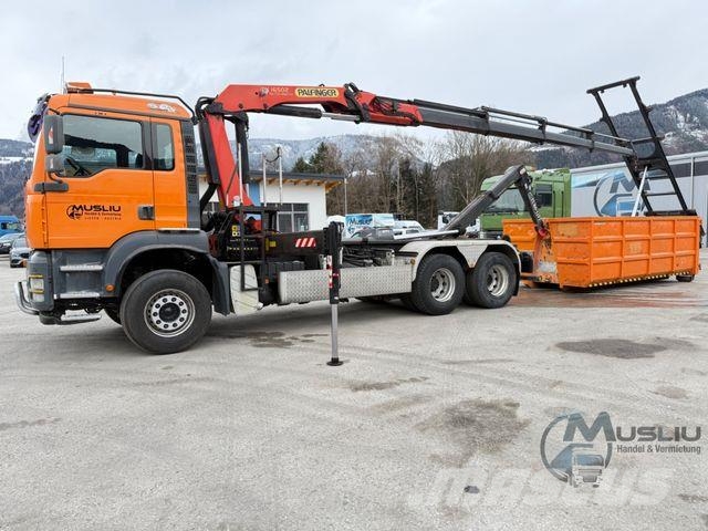 MAN TGA 28.410 6X2 Abrollkipper Kran PK 16502 18m Kroghejs