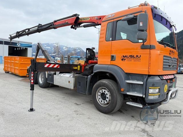 MAN TGA 28.410 6X2 Abrollkipper Kran PK 16502 18m Kroghejs
