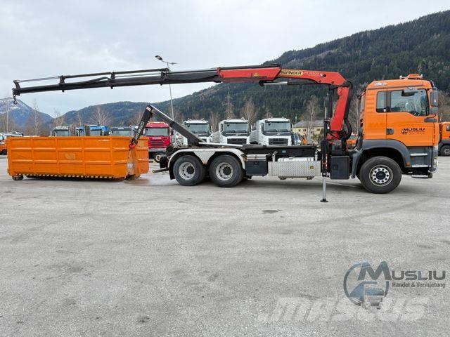 MAN TGA 28.410 6X2 Abrollkipper Kran PK 16502 18m Kroghejs