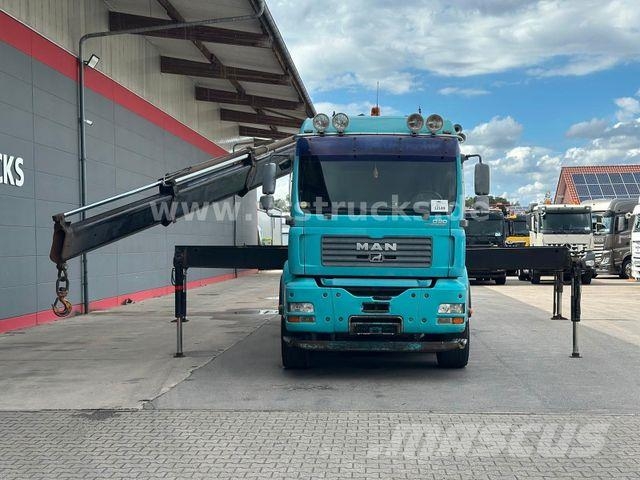 MAN TGA 35.430 8x4 BL Baustoff PALFINGER 72002 LK Flatbed / Dropside trucks