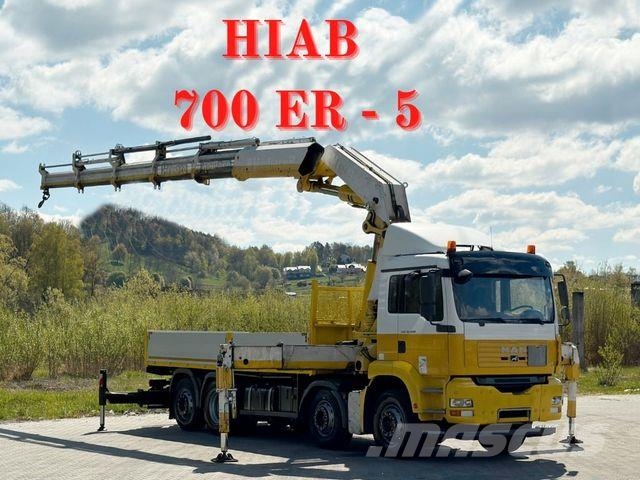 MAN TGA 35.440 * HIAB 700 - 5 + FUNK / 8x2 * TOP Camiones grúa