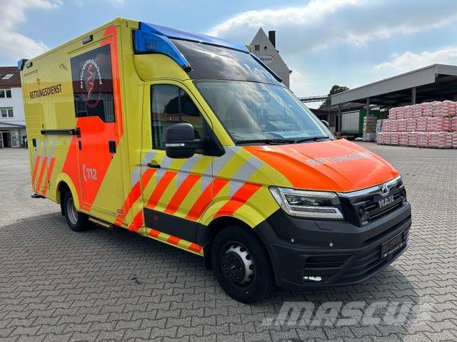 MAN TGE 5.180 / WAS Trage / Liege سيارات إسعاف